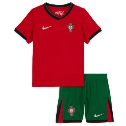 Kinderen Portugal Voetbalshirt EK 2024 Thuistenue (+ Korte Broeke)